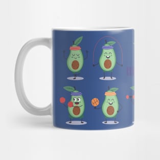 avocado fitness exercises Mug